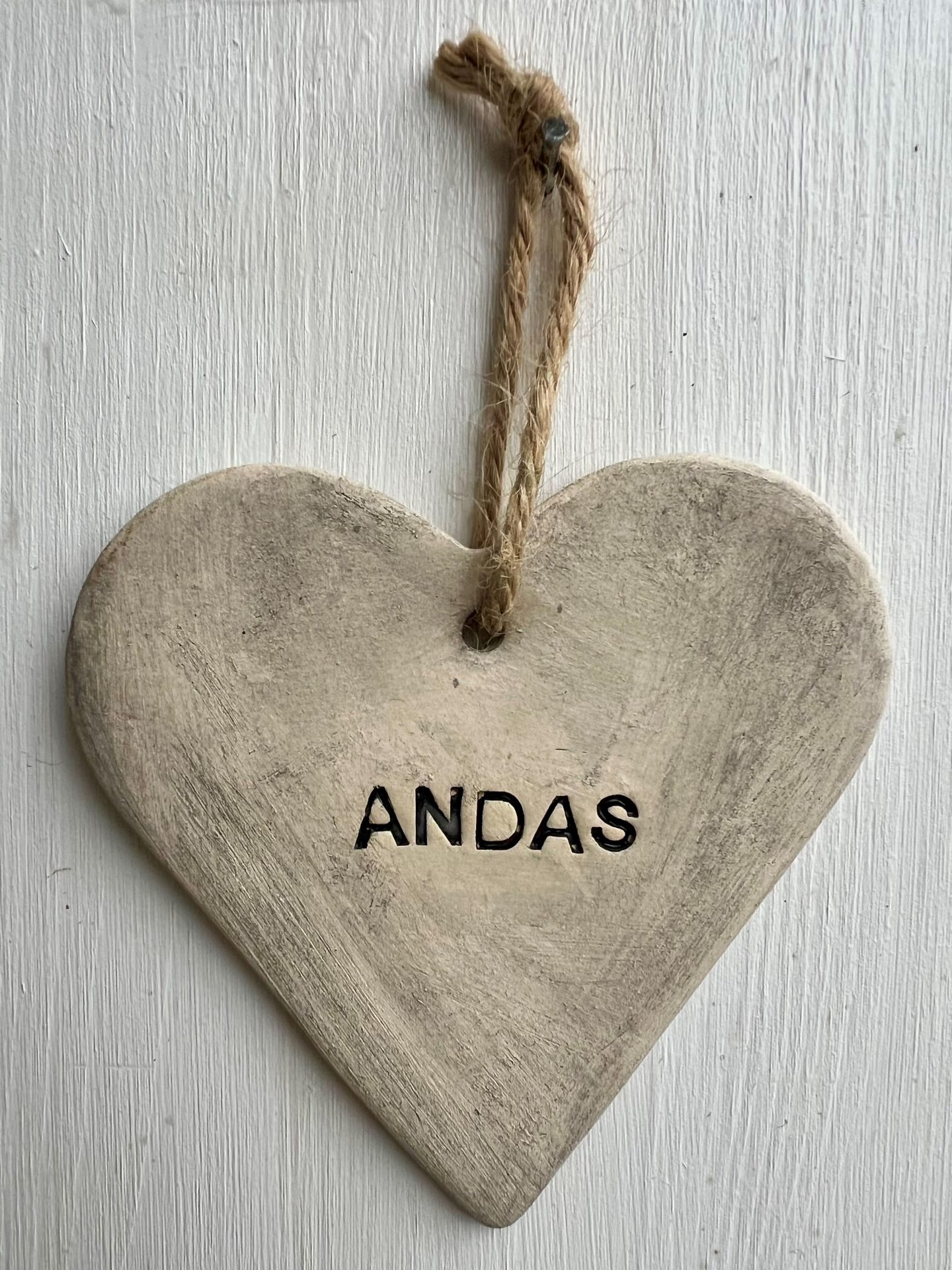 Keramikhänge med text